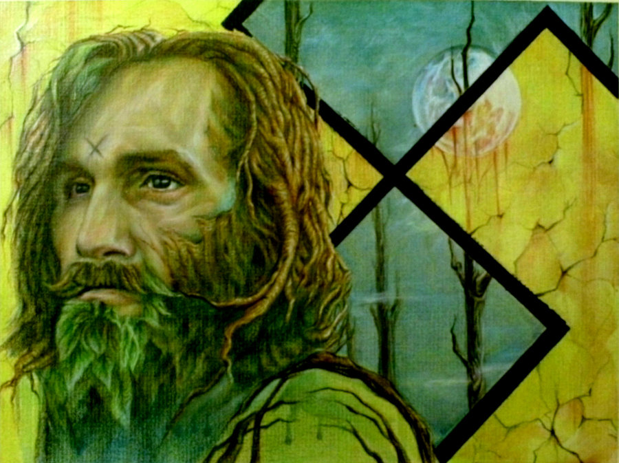 900x673 Charles Manson By Squidilee - Charles Manson Painting