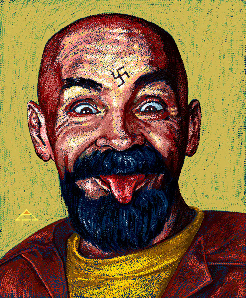 812x983 Maniacs - Charles Manson Painting