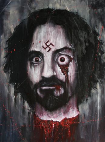 346x466 Nazi Charles Manson Eat Your Heart Out - Charles Manson Painting