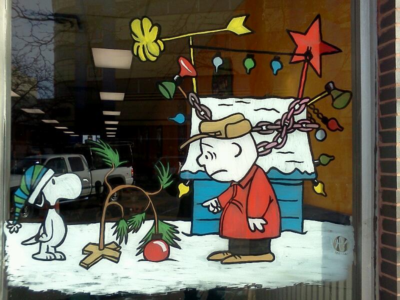800x600 Charlie Brown Christmas Window By Rayzilla - Charlie Brown Christmas Painting