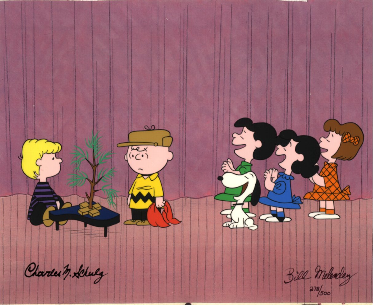 1214x993 Dress Rehearsal - Charlie Brown Christmas Painting