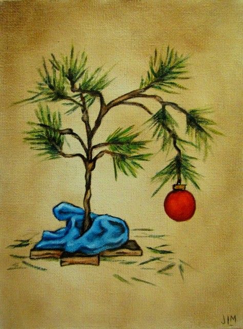 474x640 Charlie Brown Christmas Tree Things To Paint - Charlie Brown Christmas Painting