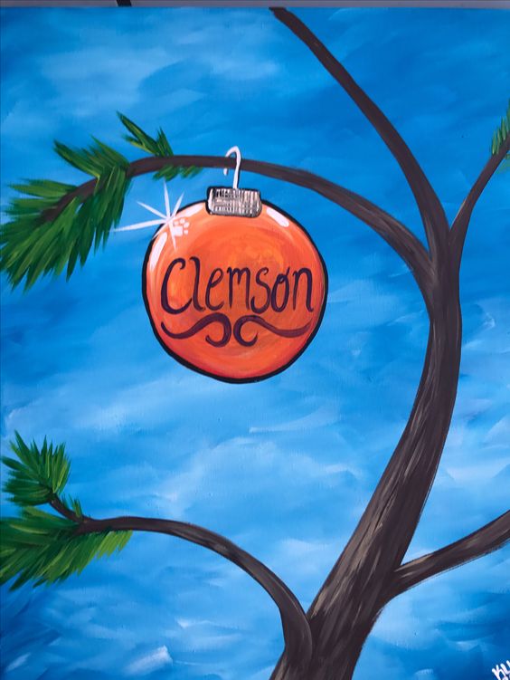 564x751 Charlie Brown Clemson Christmas Tree Uncorked Art - Charlie Brown Christmas Painting