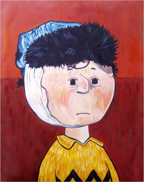 500x632 Charlie Brown Is A Suffering Artist The Ephemerist - Charlie Brown Painting