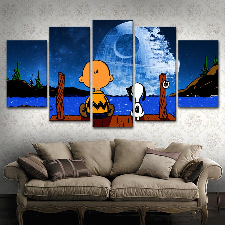 890x890 Sw Charlie Brown And Snoopy3 Canvas Painting Dakmoon We Will - Charlie Brown Painting