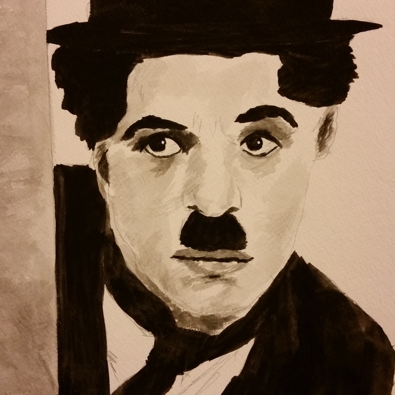 800x800 Charlie Chaplin By Pastelist, Canvas - Charlie Chaplin Painting