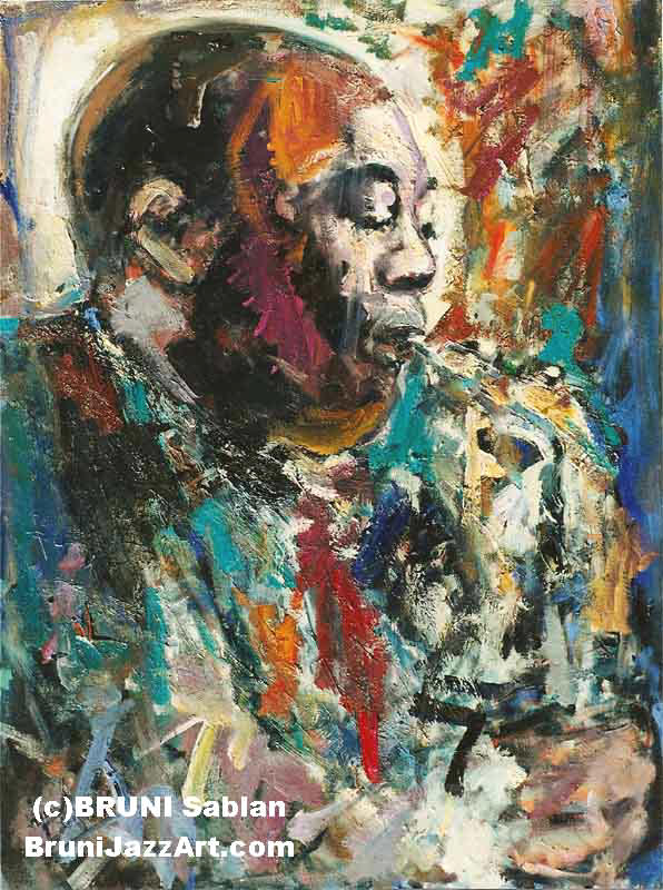 596x800 Charlie Parker Painting Charlie Parker Bruni Gallery - Charlie Parker Painting