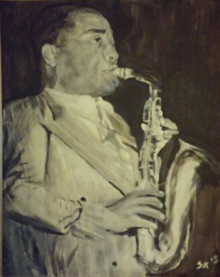 716x900 Charlie Parker Painting By Sean King - Charlie Parker Painting