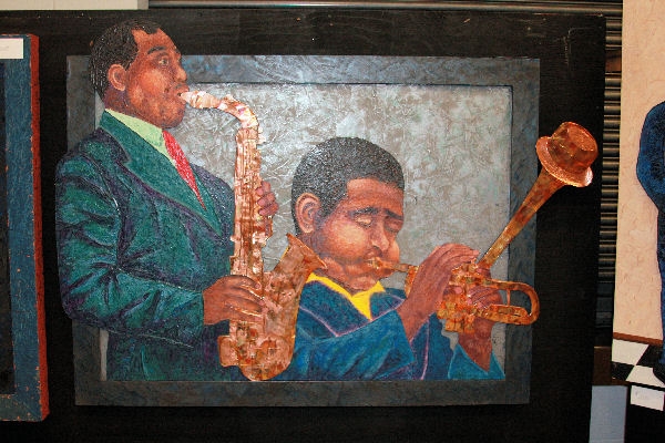 600x400 Charlie Parker And Dizzy Gillespy - Charlie Parker Painting