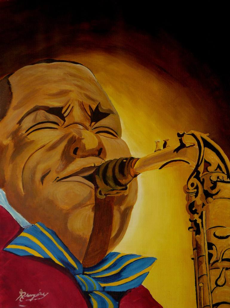 770x1031 Saatchi Art Charlie Parker Jazz Man Painting By Anthony Dunphy - Charlie Parker Painting
