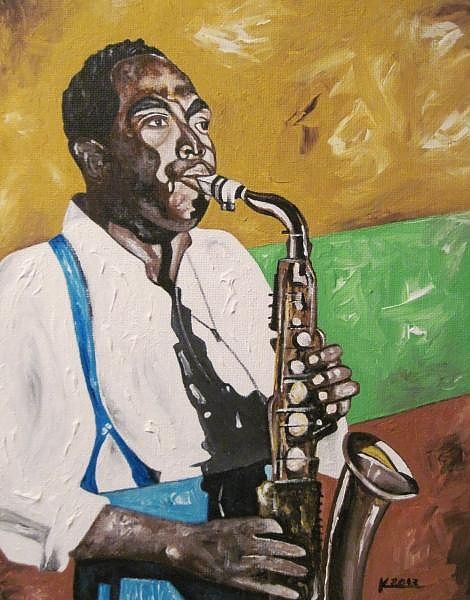 470x600 Charlie Parker - Charlie Parker Painting