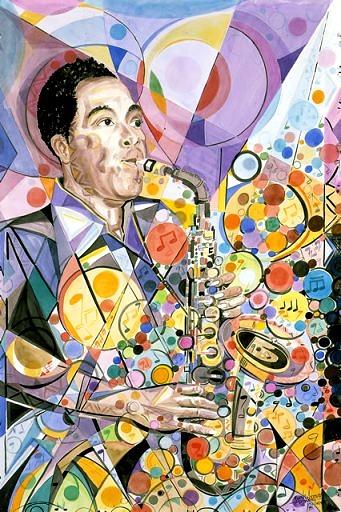 341x512 Charlie Parker - Charlie Parker Painting