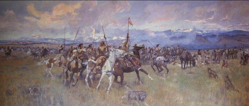 800x341 Charlie Russell's Paintings Of The Corps Of Discovery Frances - Charlie Russell Painting