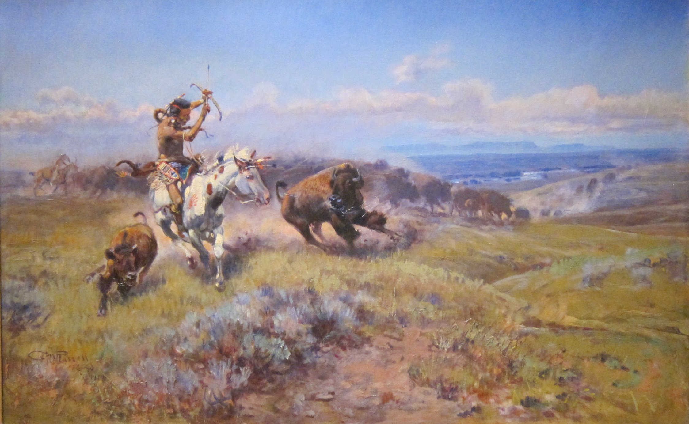 2248x1384 File'Fighting Meat' By Charles Marion Russell, Cincinnati Art - Charlie Russell Painting