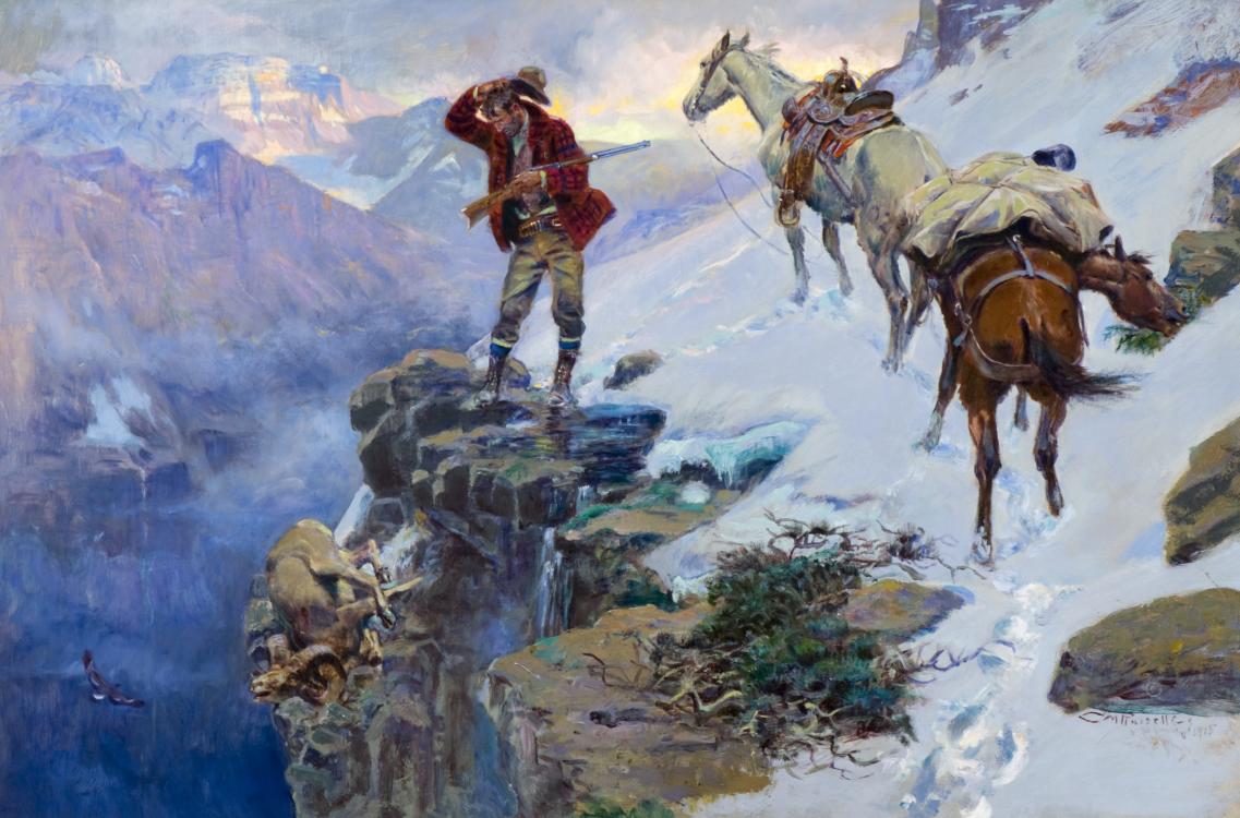 1137x750 Meat's Not Meat - Charlie Russell Painting