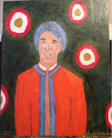 392x480 Charlie Chittenden Paintings No.649 Portrait Of Kenneth Williams - Charlie Williams Painting