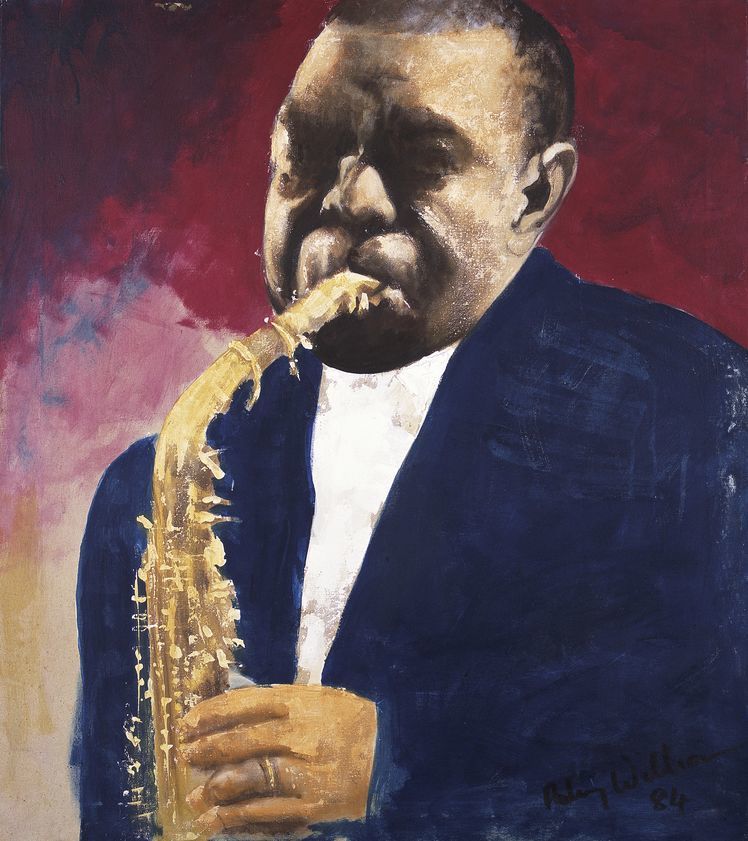 748x841 Charlie Parker, C.1984 Aubrey Williams Artimage - Charlie Williams Painting