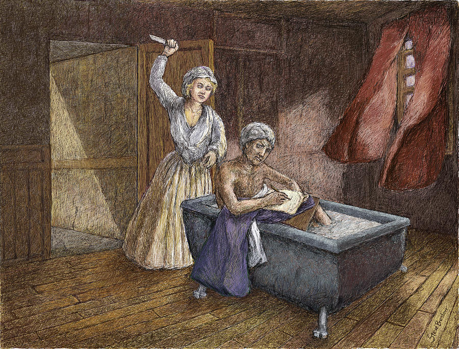 900x684 Charlotte Corday Painting Corday And Marat Digital Art Steve - Charlotte Corday Painting