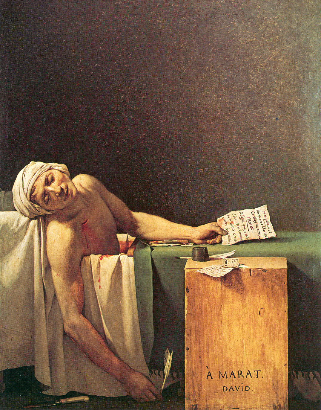 1075x1371 David, Not A Paintings Depicting Charlotte Corday'S - Charlotte Corday Painting