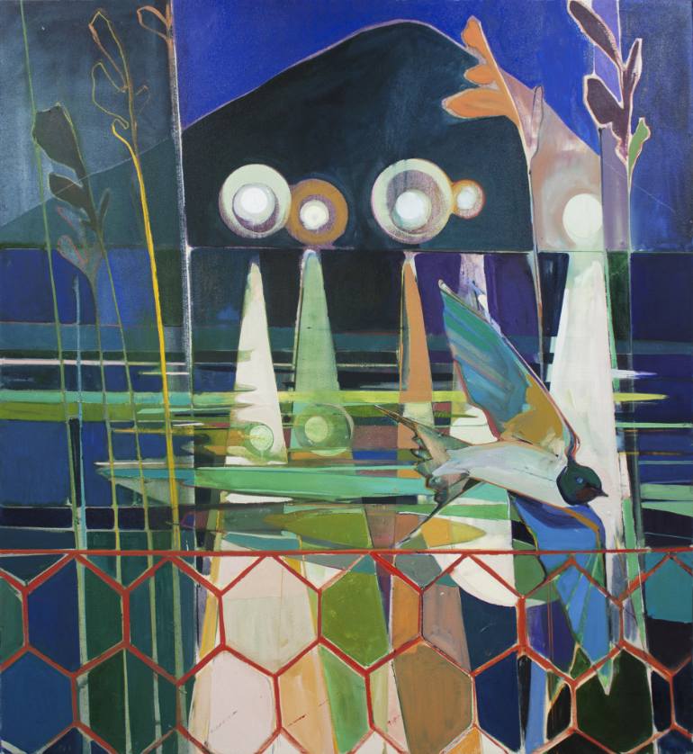 770x838 Saatchi Art Night Bird Painting By Charlotte Evans - Charlotte Painting