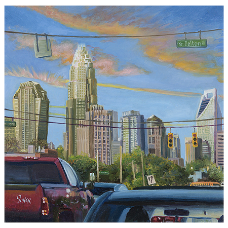 450x450 Eric Soller Fine Art - Charlotte Skyline Painting