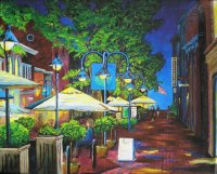 200x161 City Art, Modern Paintings Of Cities, Charlottesville Downtown - Charlottesville Painting