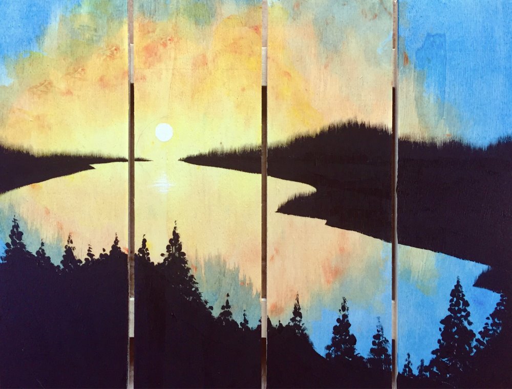 1000x760 Wooden Sign Painting - Charlottesville Painting