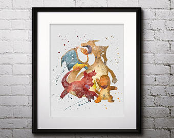 340x270 Charmander Painting Etsy - Charmander Painting