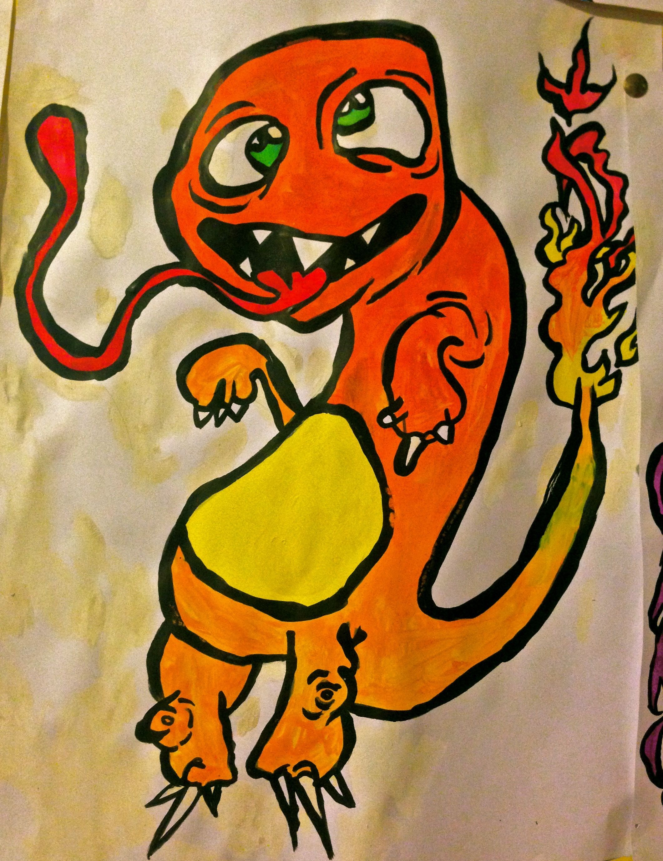 2120x2756 My Charmander Painting That I Made Some Point, I Was Proud Of It - Charmander Painting
