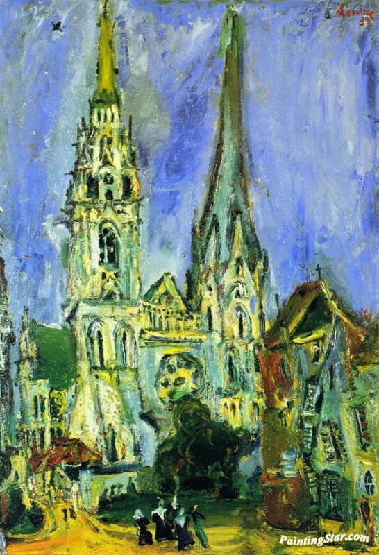 546x800 Chartres Cathedral Artwork By Chaim Soutine Oil Painting Amp Art - Chartres Cathedral Painting