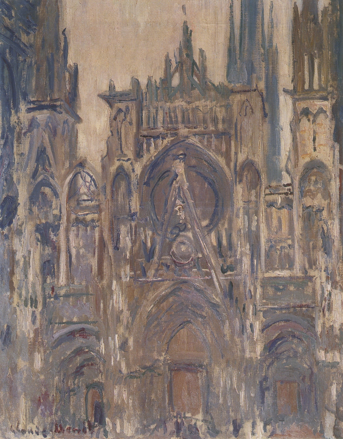 1095x1400 Epph Monet's Rouen Cathedral (1892 4) - Chartres Cathedral Painting