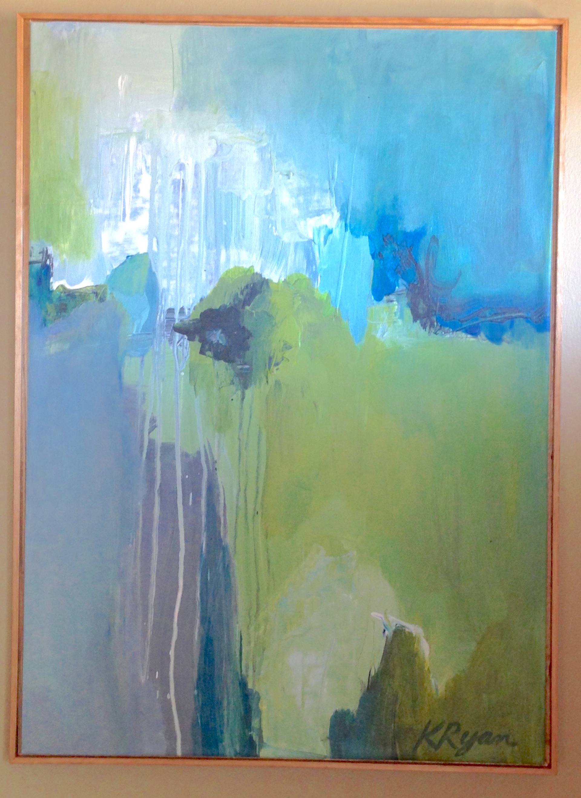 1920x2637 Saatchi Art Bathing In Chartreuse Painting By Karla Ryan - Chartreuse Painting
