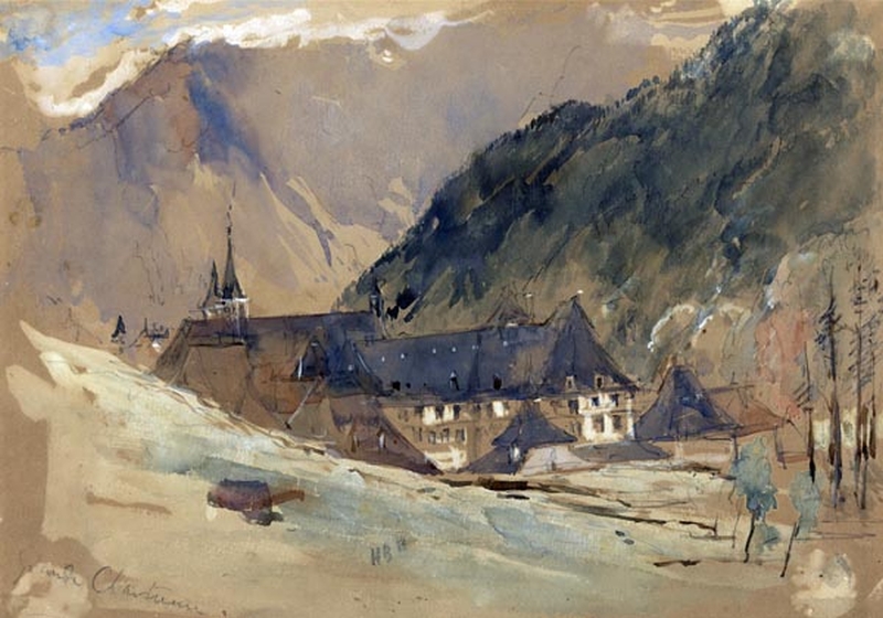 800x560 The Grande Chartreuse Painting Hercules Brabazon Oil Paintings - Chartreuse Painting