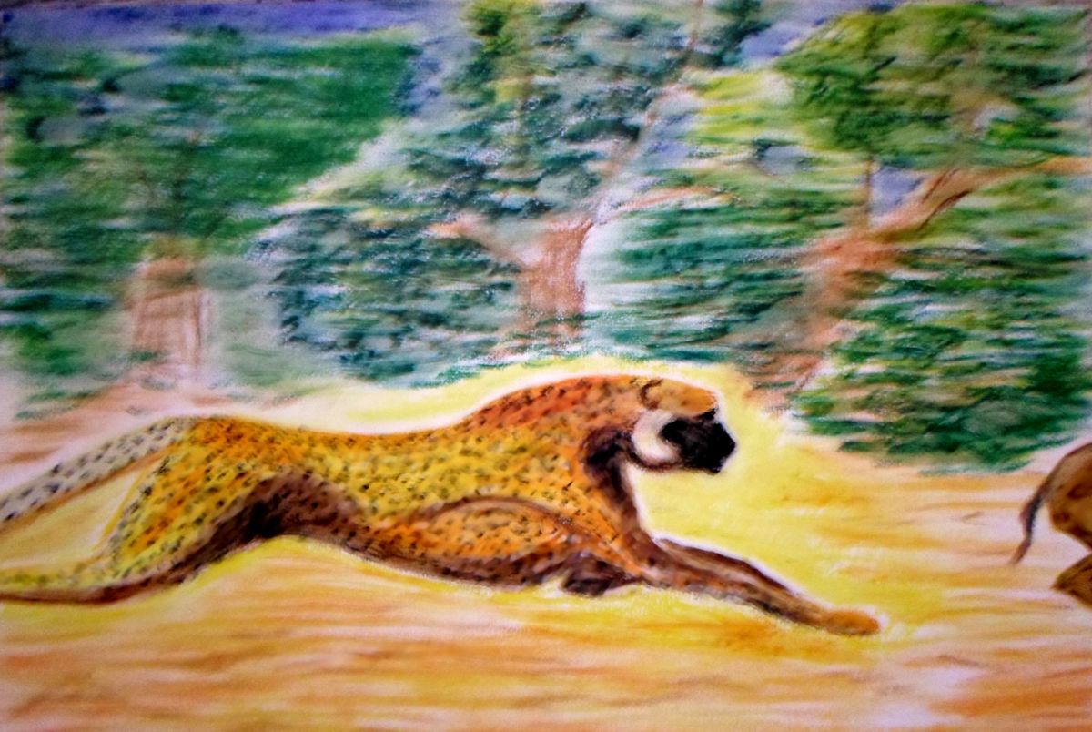 1200x804 The Chase (Kay Painting) - Chase Painting