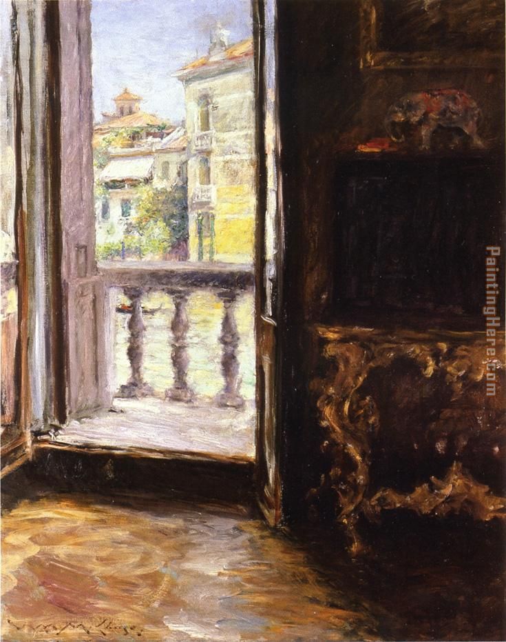 735x931 William Merritt Chase Venetian Balcony Painting Anysize 50% Off - Chase Painting