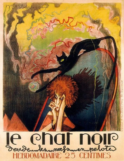 493x640 Le Chat Noir Illus. By M. Desbarbieux1922 Art - Chat Noir Painting
