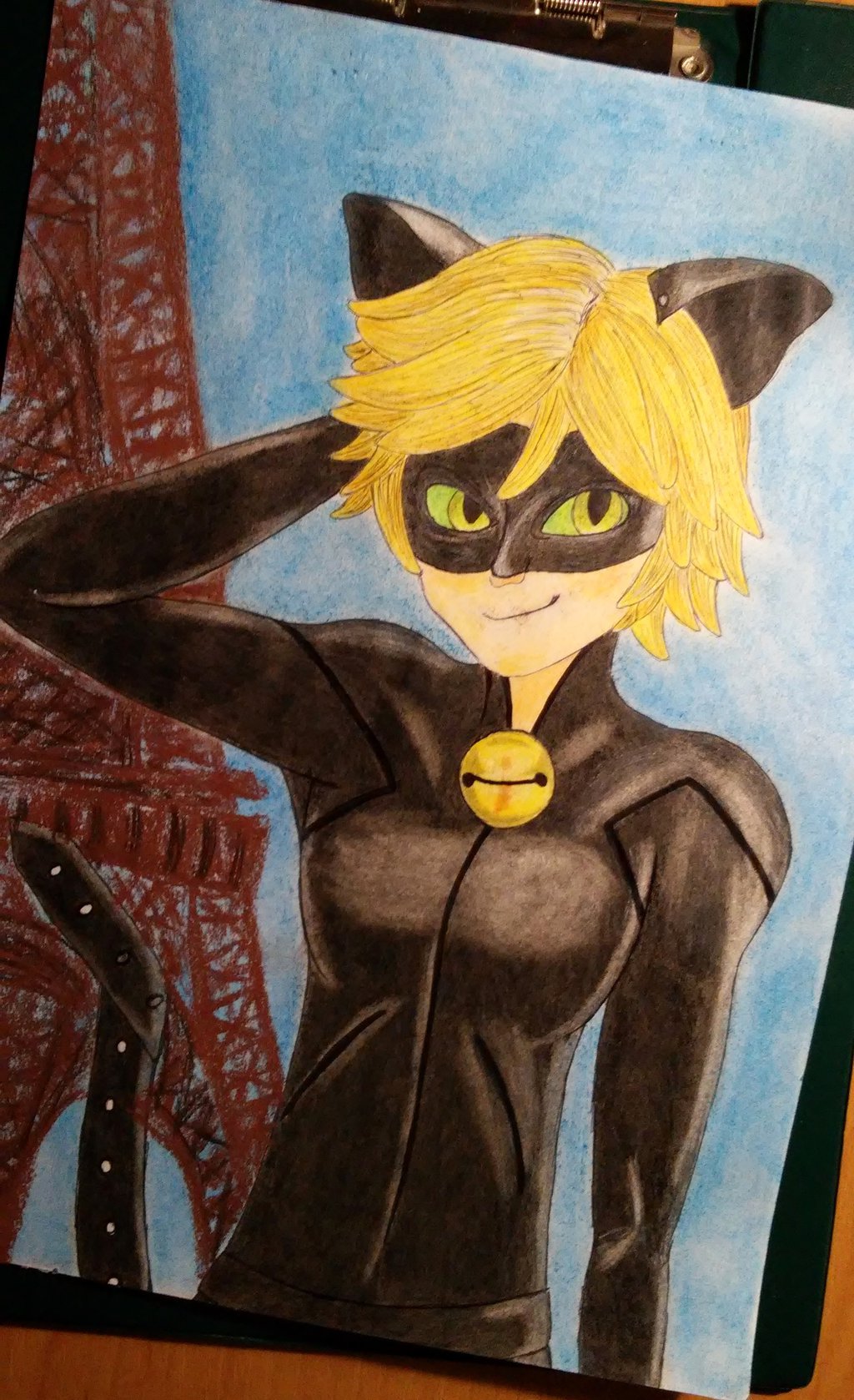 1024x1678 Miraculous Chat Noir By Kabakone - Chat Noir Painting