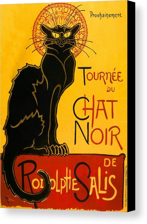 488x740 Tournee Du Chat Noir Canvas Print Canvas Art By Theophile Steinlen - Chat Noir Painting