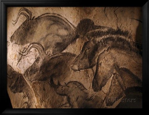 500x386 Stone Age Cave Paintings, Chauvet, France Stone Age Cave - Chauvet Cave Painting Prints