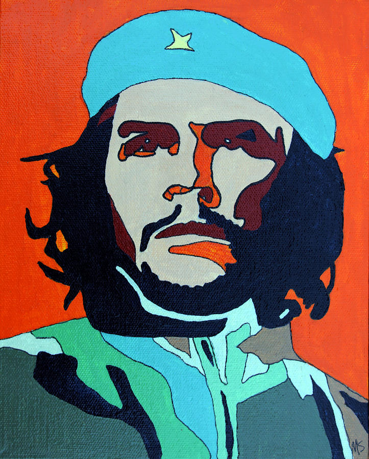 723x900 Che Guevara Painting By Murray Stiller - Che Guevara Painting