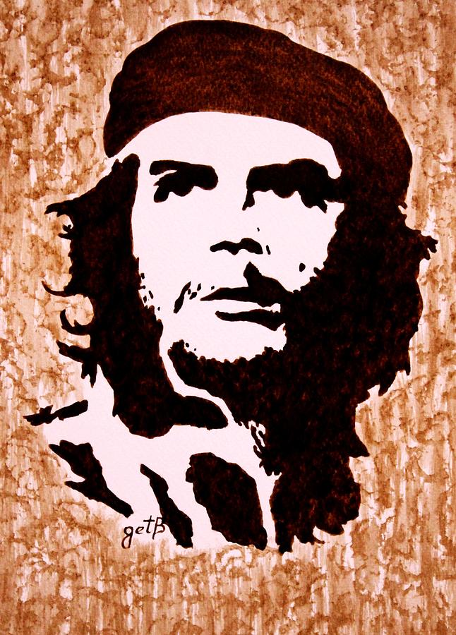 646x900 Comandante Che Guevara Original Coffee Painting Painting By - Che Guevara Painting