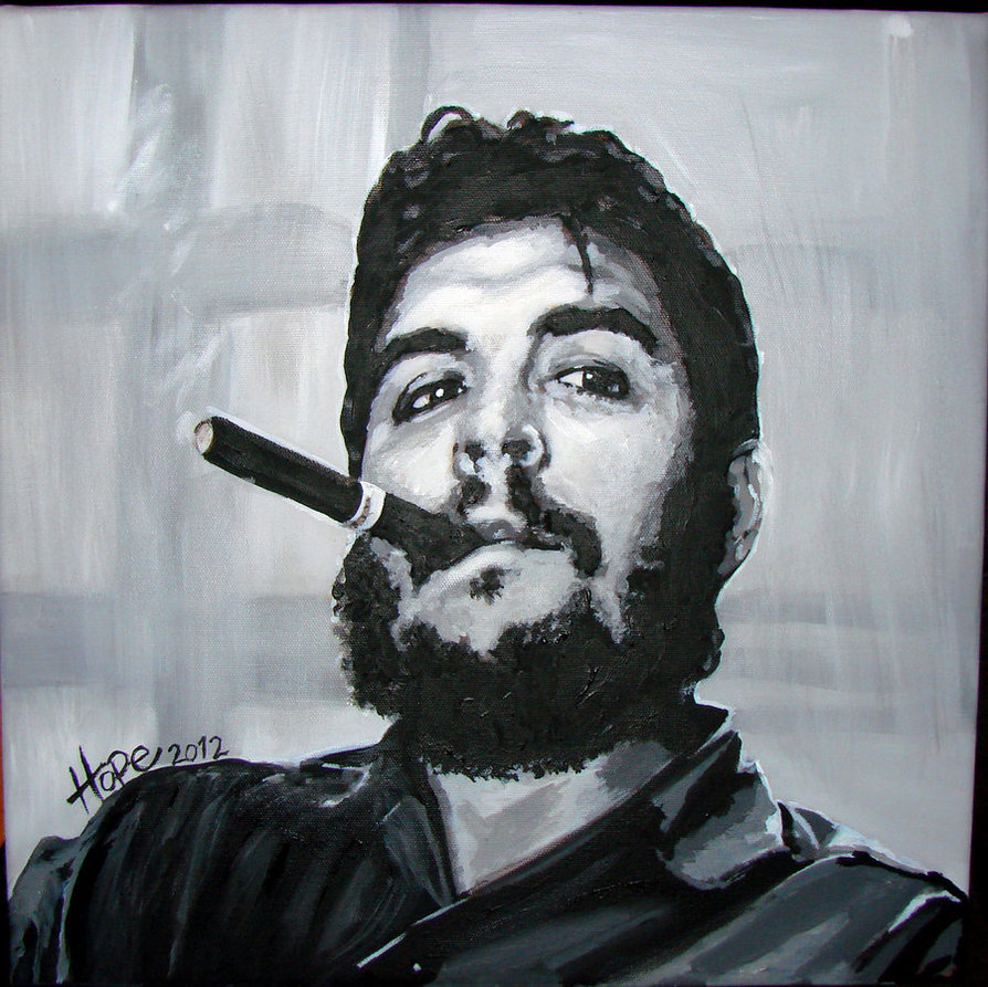 894x893 Ernesto Che Guevara Painting By Hopechahine - Che Guevara Painting