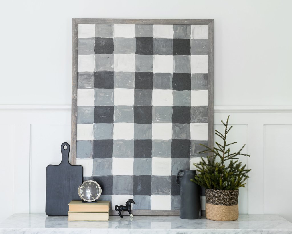 1024x818 Painted Buffalo Check Canvas Lindsay Letters - Check Painting