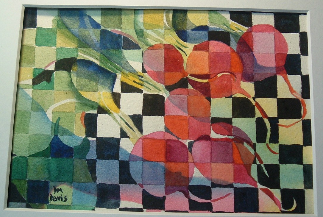 1085x729 Diana M. Davis Watercolor March 2013 - Checkerboard Painting