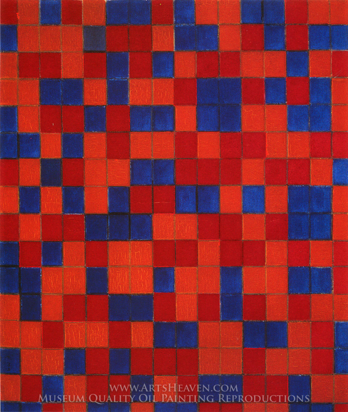 693x820 Grid For Painting Piet Mondrian Composition With A Grid 8 - Checkerboard Painting