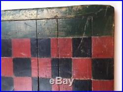 250x187 Antique Original Paint Folk Art Wood Gameboard Checkerboard Aafa - Checkerboard Painting