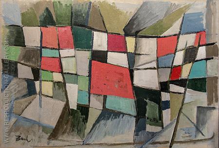 450x306 Checkerboard 1951 By Jack Bush - Checkerboard Painting