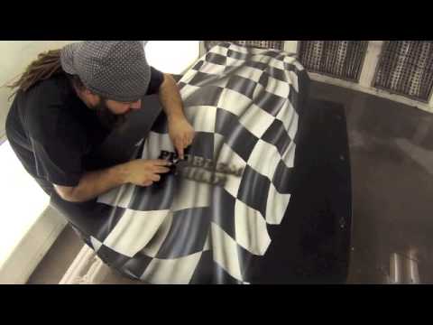 480x360 Checkerboard Hood - Checkerboard Painting