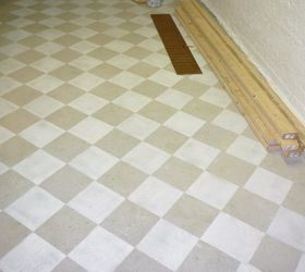 280x250 Checkerboard Painted Concrete Basement Floor In New Craft Room I'M - Checkerboard Painting