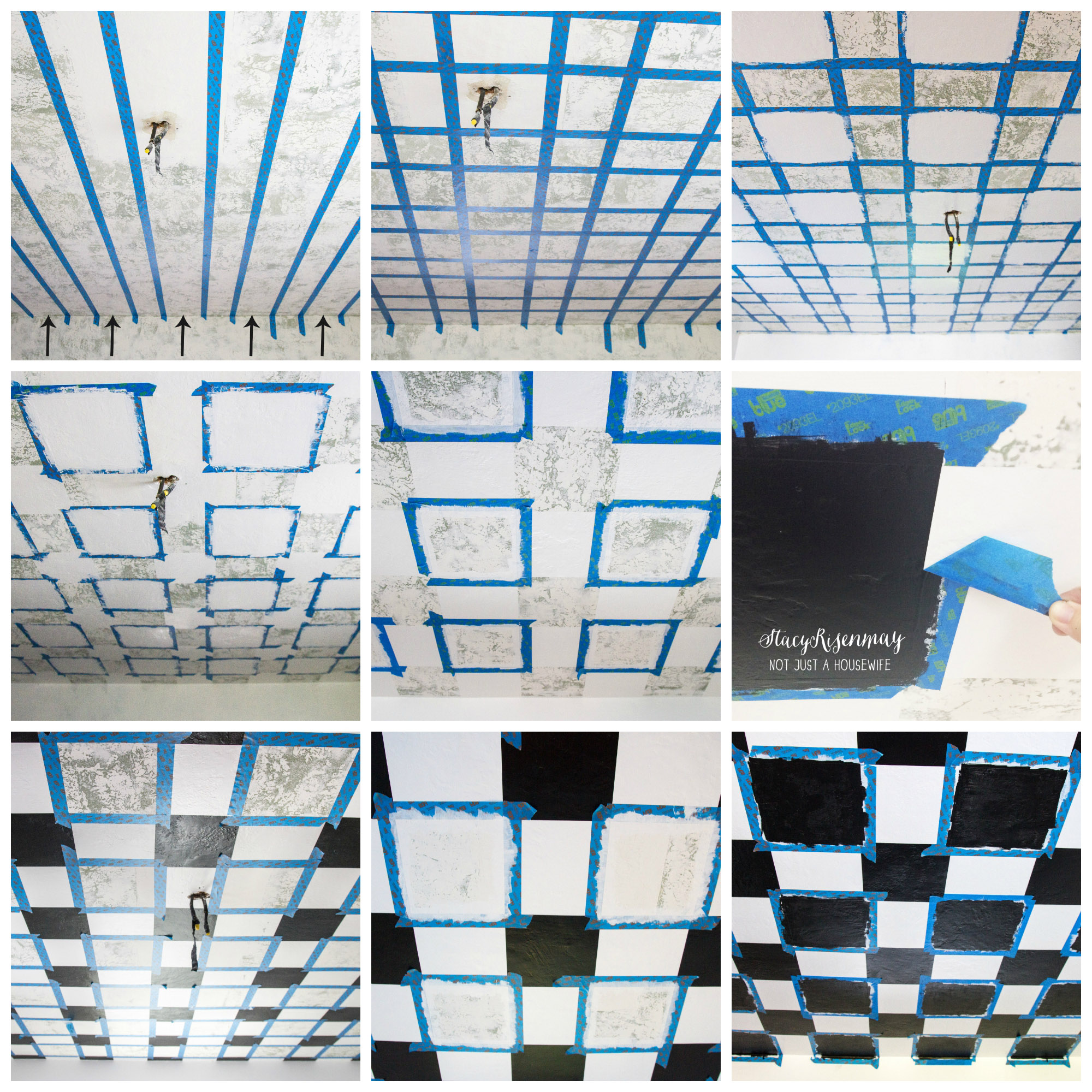 2000x2000 Checkered Ceiling In Kitchen {Tutorial} - Checkerboard Painting